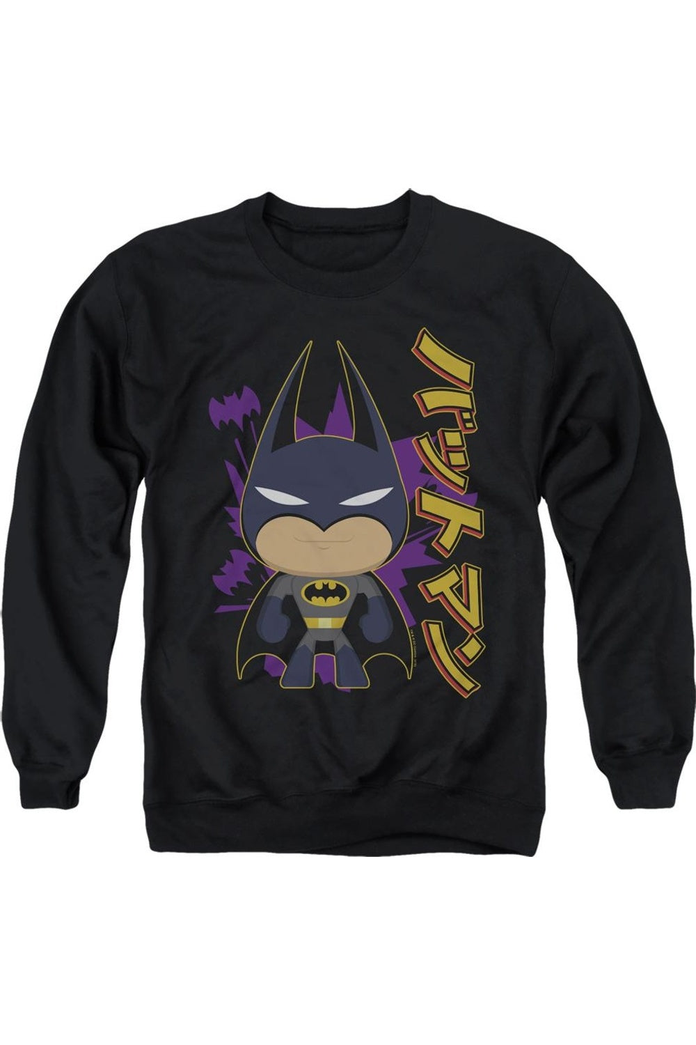 

Толстовка Batman Cute Kanji для взрослых с круглым вырезом Gildan, черный