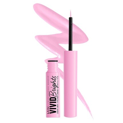 

NYX PROFESSIONAL MAKEUP Vivid Brights Liquid Liner Устойчивая к смазыванию подводка для глаз с точным кончиком Sneaky Pink 09