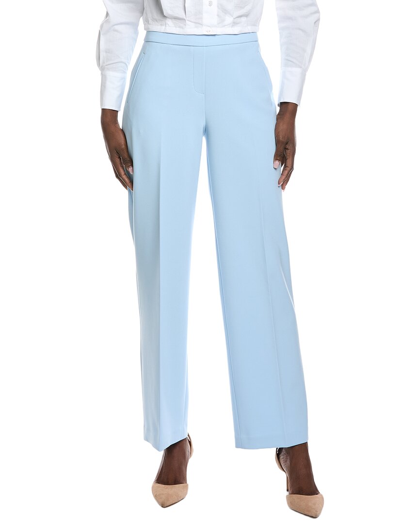 

Брюки с высокой посадкой и широкими штанинами Anne Klein, синий