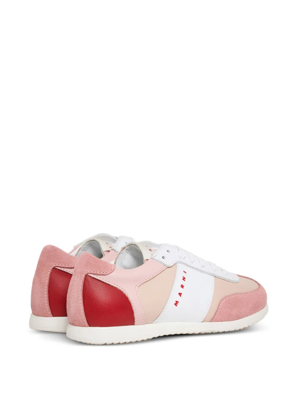 Кроссовки с принтом в стиле color block Marni Kids, розовый — фото 3