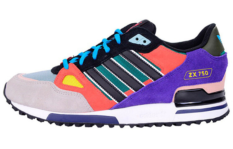 Кроссовки ZX 750 Lifestyle унисекс с низким верхом черного цвета. Фиолетовый Adidas Originals