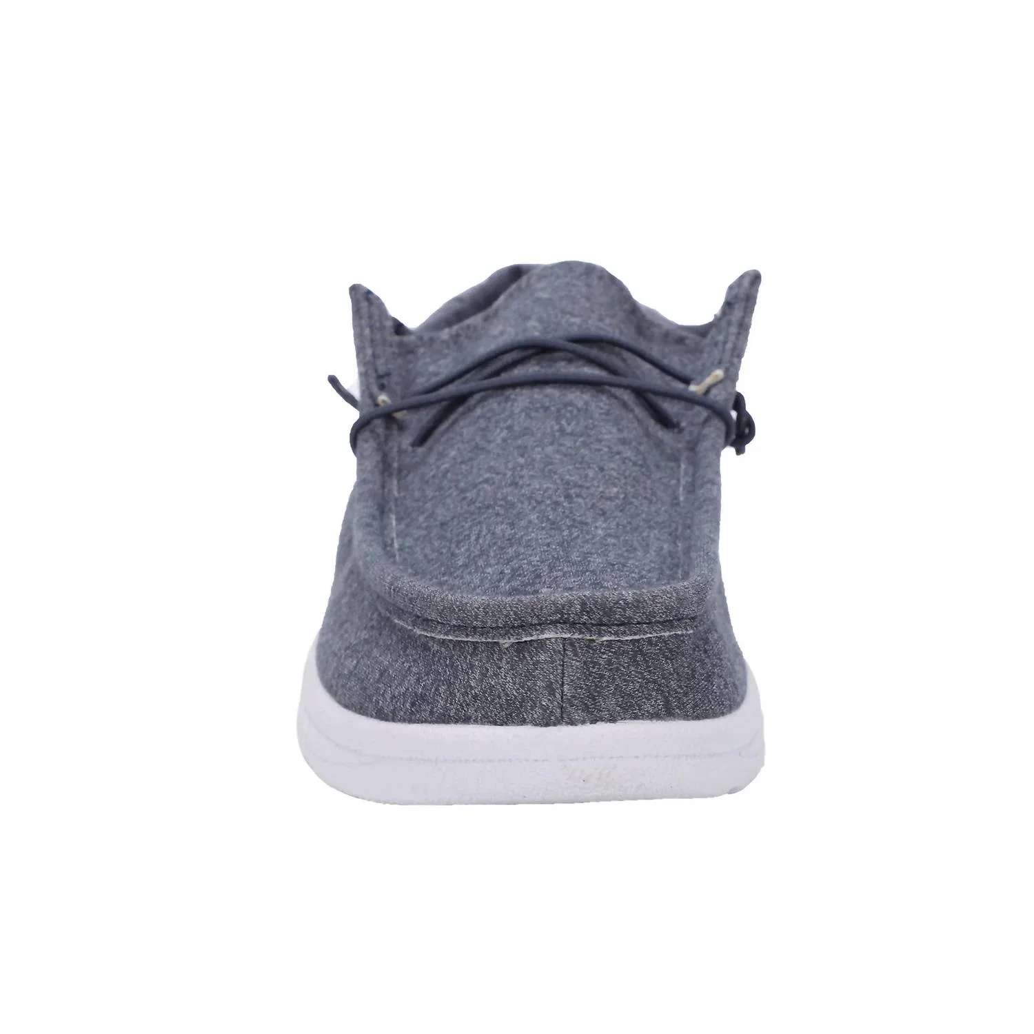 Lamo Мужские парусиновые кеды Paul Canvas Deck Shoe в синем цвете Jersey — фото 3
