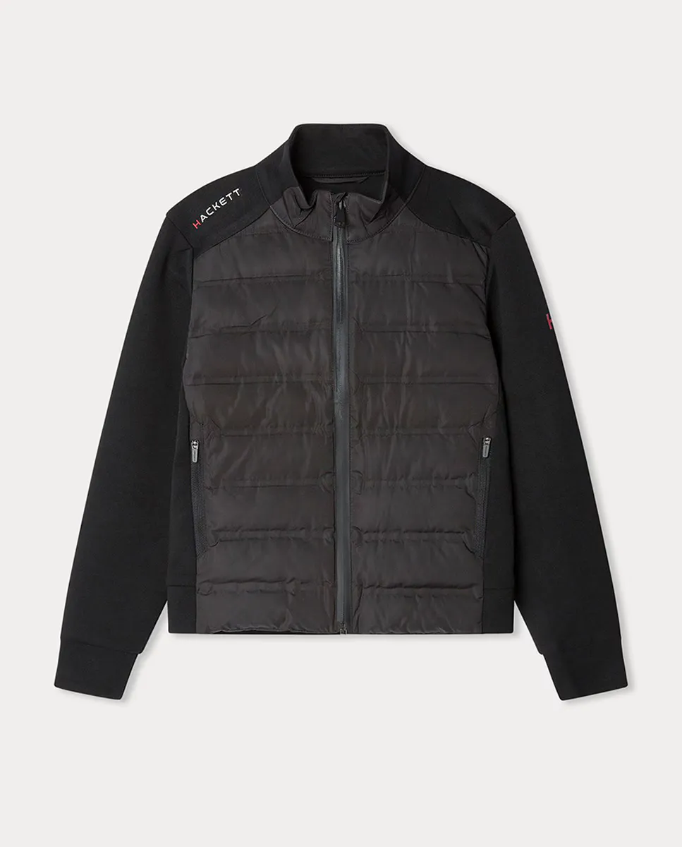 

Детская куртка Hackett Sport Hybrid Quilt FZ, чёрный