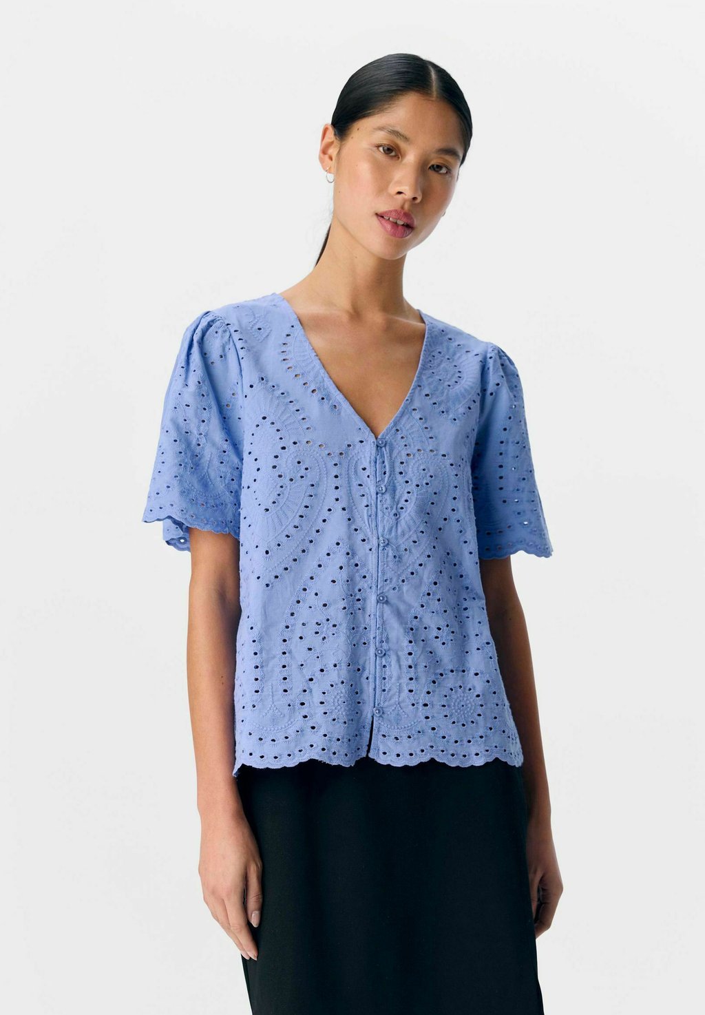 

Блуза BRODERIE ANGLAISE Object, сиреневый