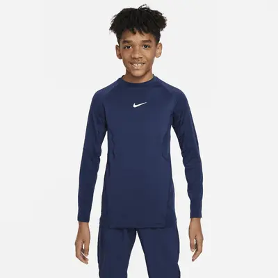 

Топ Nike Pro, цвет Midnight Navy/White