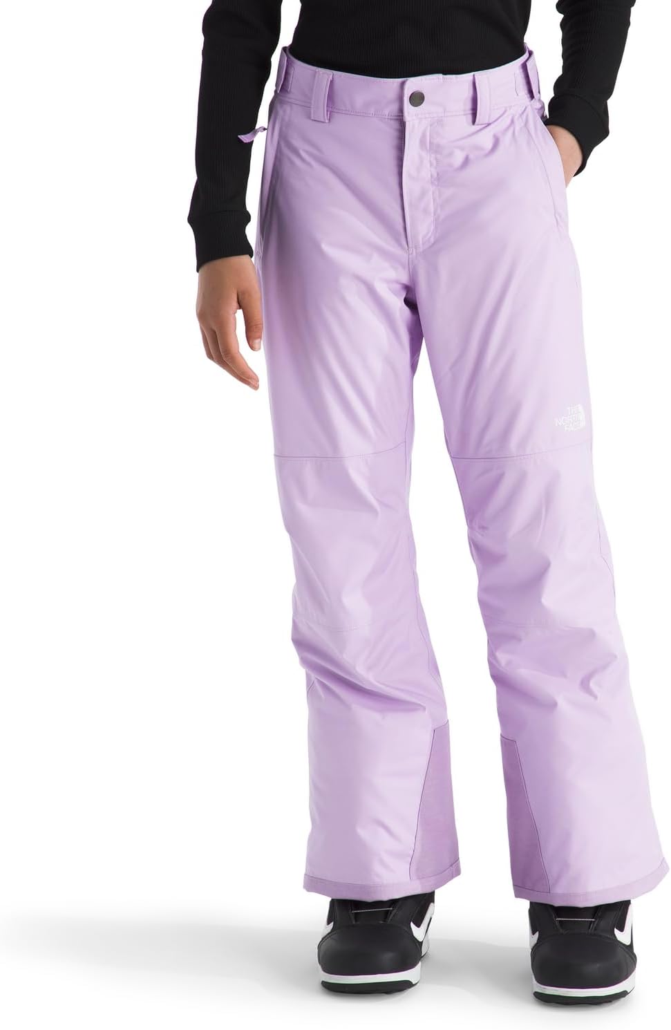 

Утепленные брюки Freedom для девочек The North Face | Водонепроницаемые брюки для катания на лыжах и сноуборде, гетры до щиколотки, регулируемая талия, надежные карманы на молнии, светло-сиреневый цвет, размер X-Large