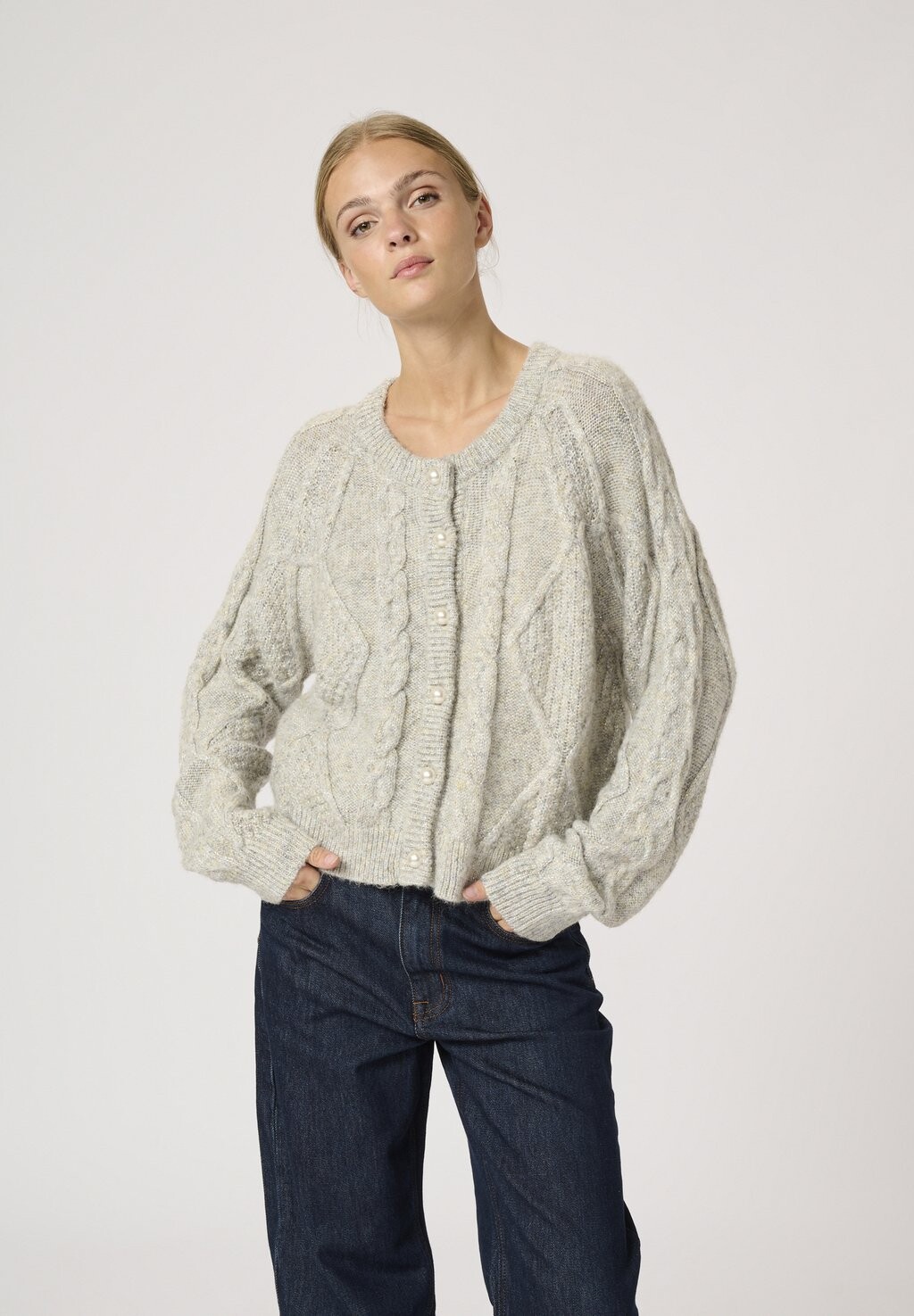 

Кардиган VERA My Essential Wardrobe, светло-серый