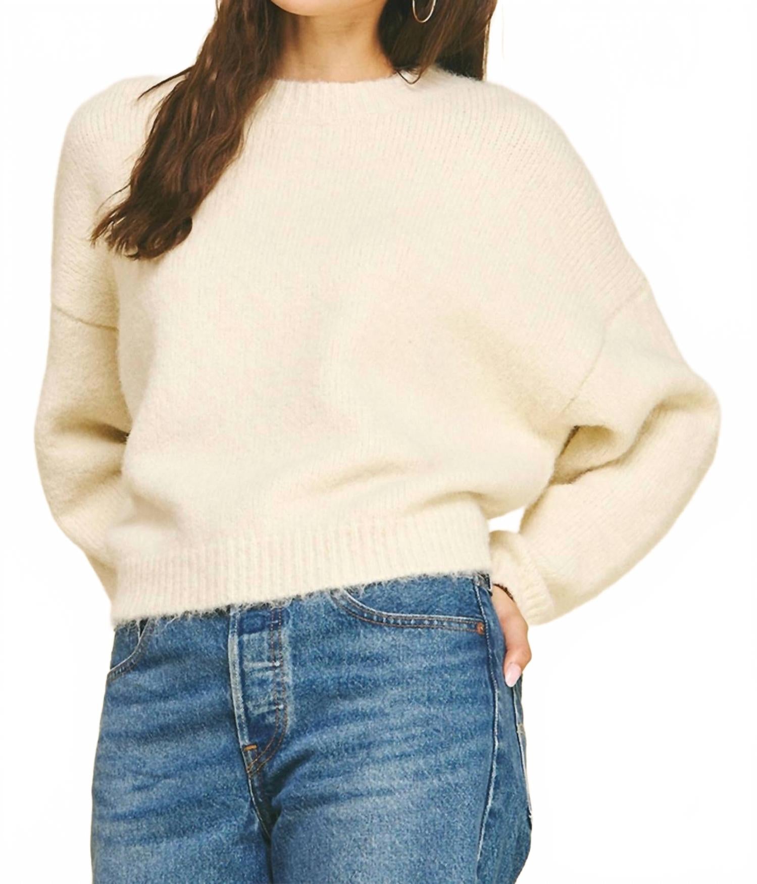 

Lilbelle Charlotte Уютный белый свитер молочного цвета