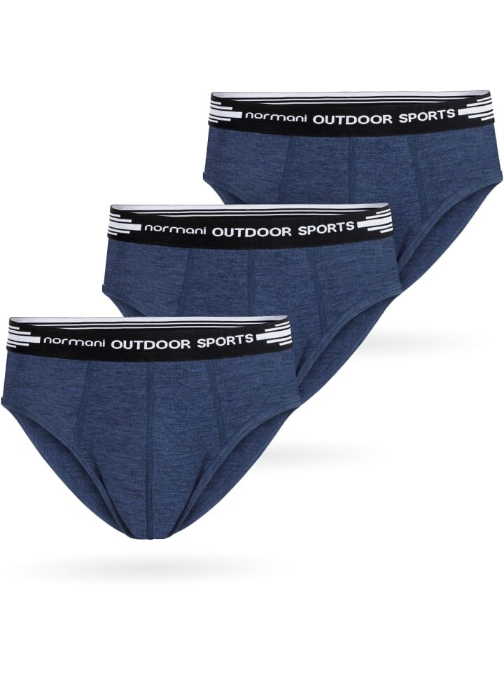

Трусы Normani Outdoor Sports 3er Pack Herren Merino Slip, темно-синий
