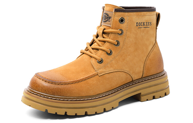 Ботинки мужские Dickies со шнуровкой и логотипом, желтый — фото 2