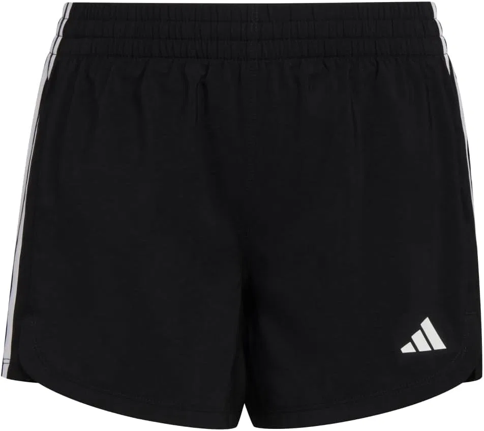 Детские спортивные шорты Adidas с эластичным поясом в стиле ретро из тканого материала, Black Ah4394