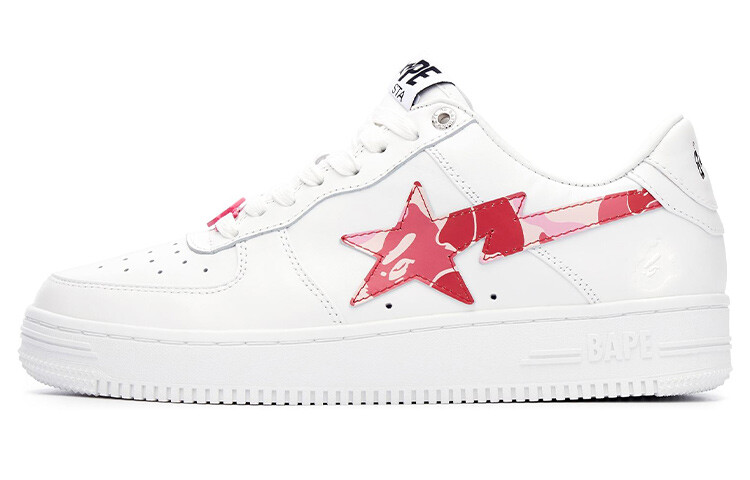 Sta Low ABC Camo Белый Розовый A Bathing Ape