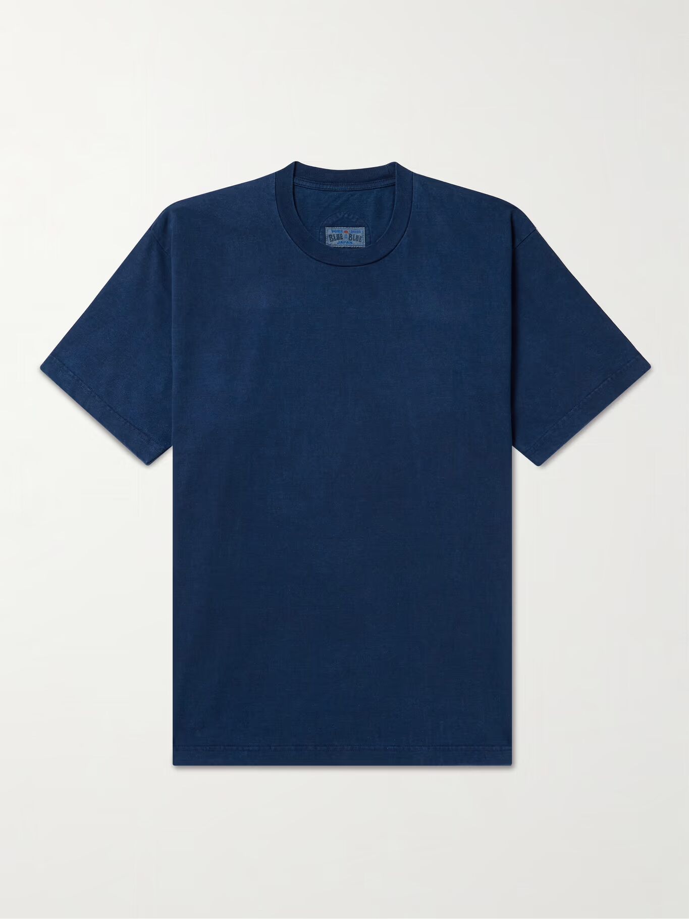 

Футболка из хлопкового джерси цвета индиго BLUE BLUE JAPAN, синий