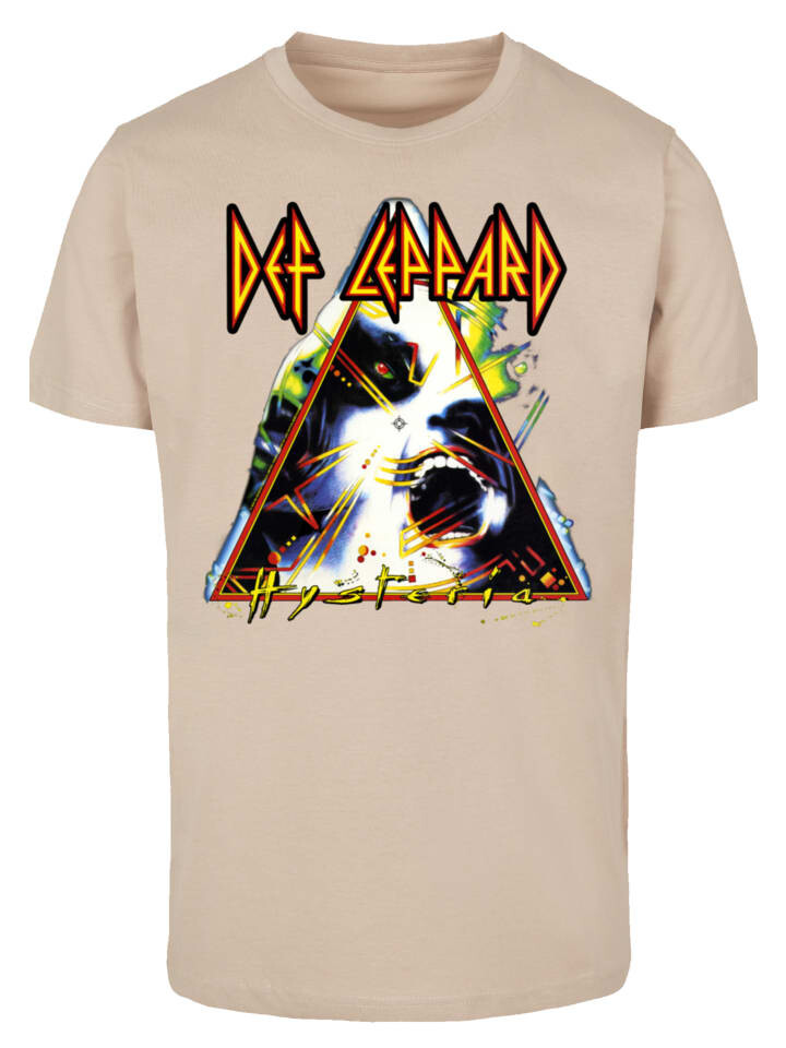 

Футболка F4NT4STIC T-Shirt Def Leppard Hysteria, песочный
