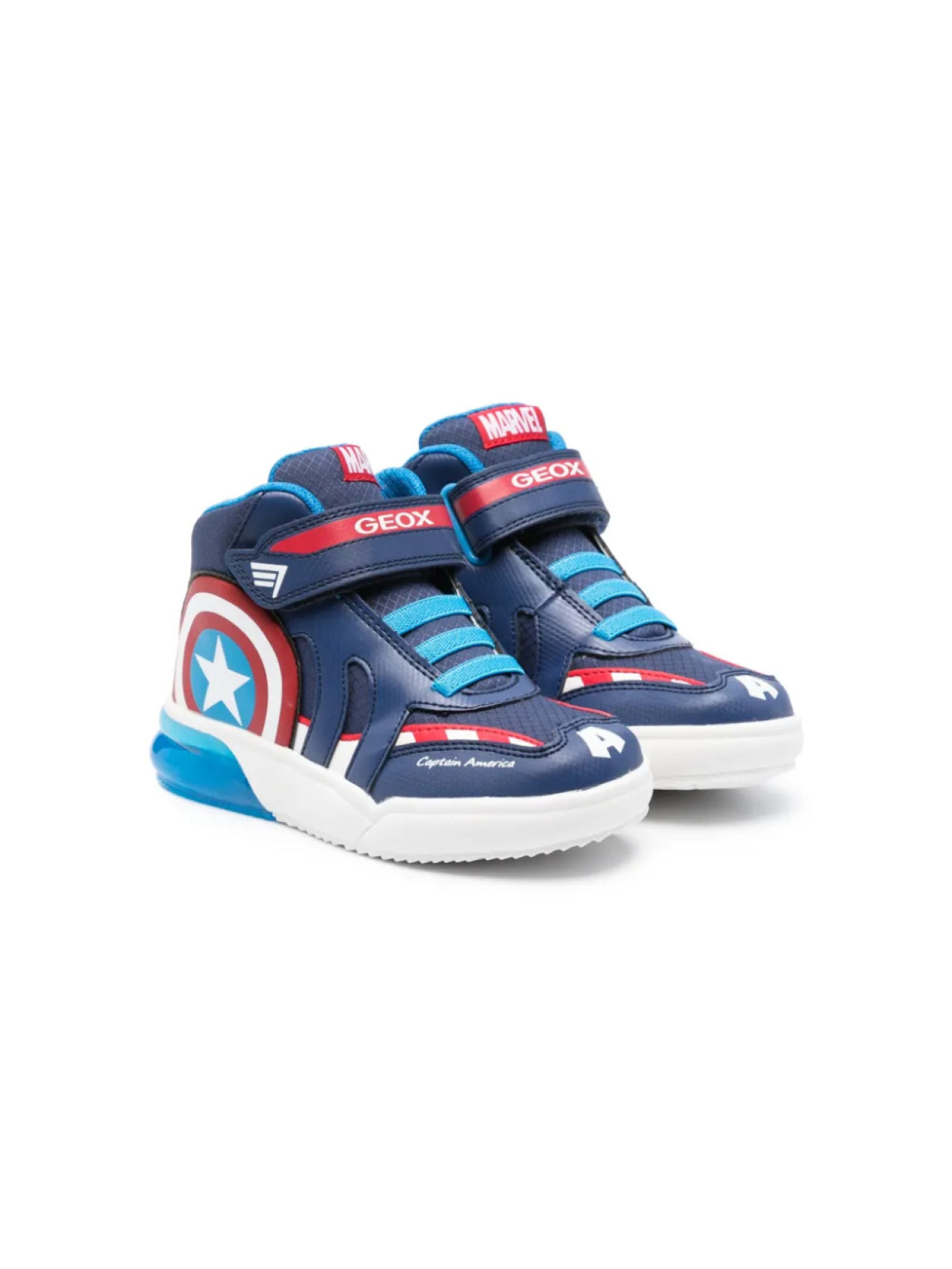 

Geox Kids высокие кроссовки Grayjay из коллаборации с Marvel, синий