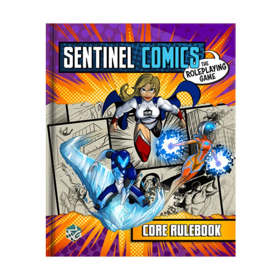 

Sentinel Comics the Roleplaying Game - Core Rulebook, Sentinel Comics - The Role Playing Game, твердый переплет