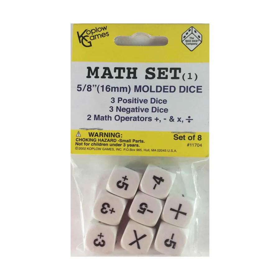 

d6 Математический набор №1 (8), Dice - Symbols, Functional & Unique Dice