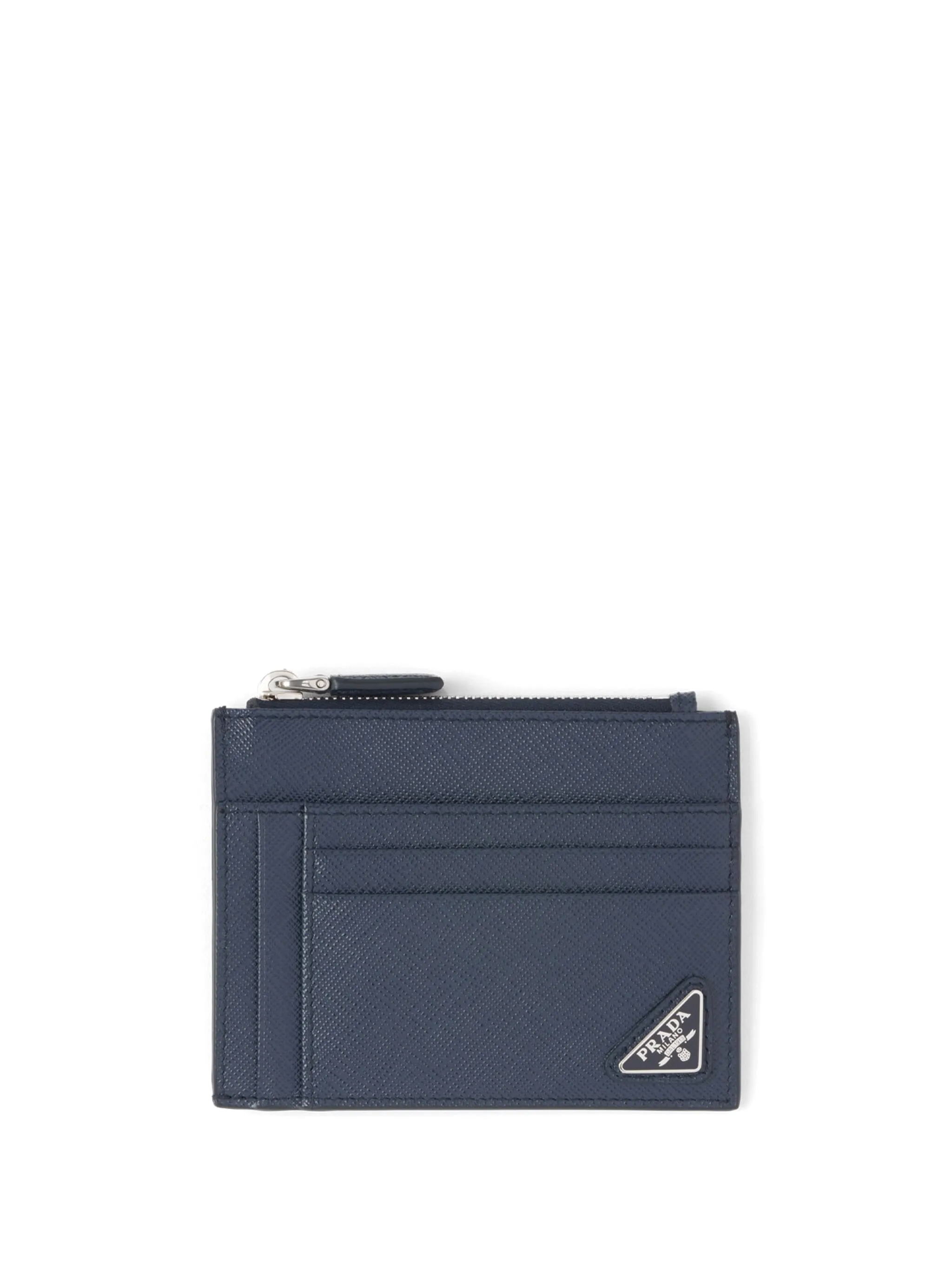 

Картхолдер с логотипом Prada, синий