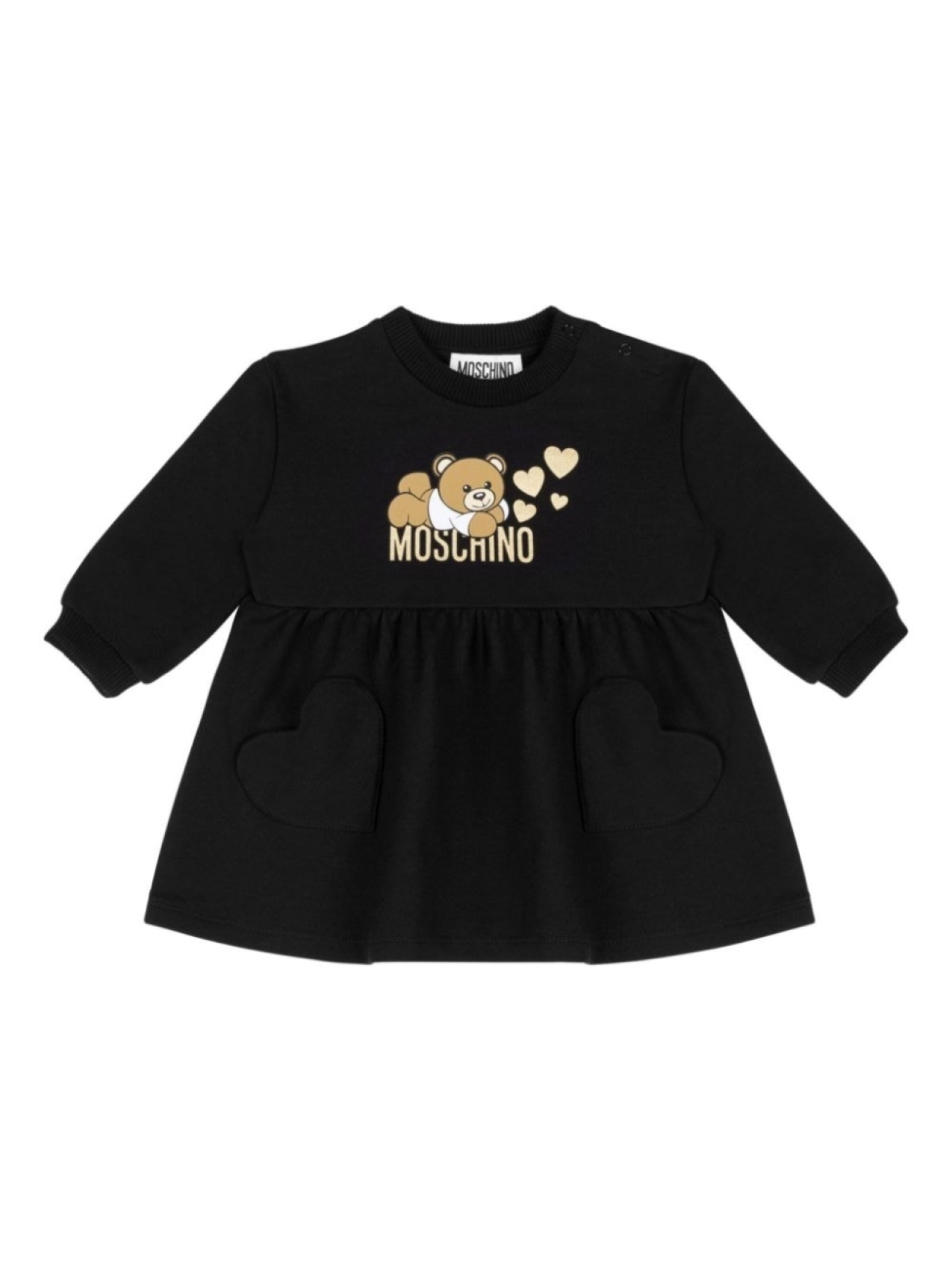 

Moschino Kids платье с принтом плюшевого мишки, черный