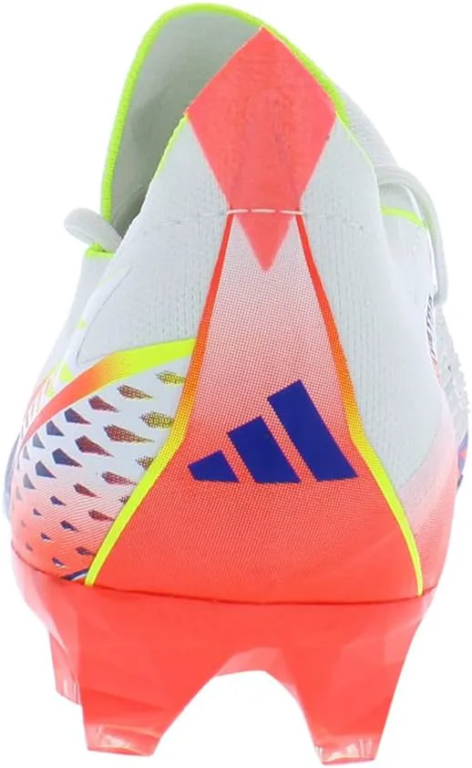 Футбольные бутсы Adidas Predator Accuracy.3 для твердого грунта, белый/желтый/синий — фото 3