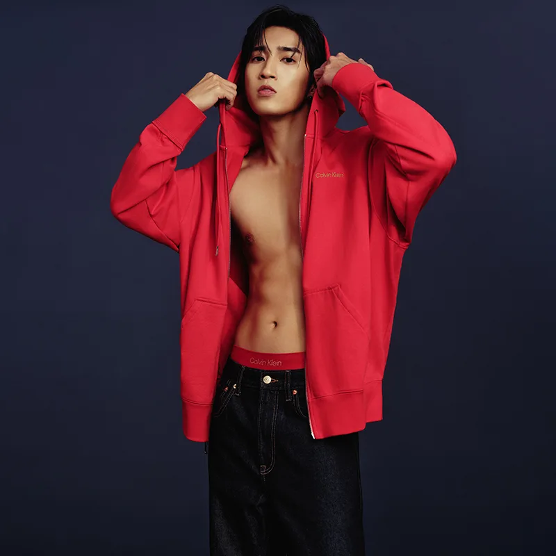 Толстовка с капюшоном Year Of The Horse Collection, унисекс Calvin Klein, XAT-Carmine — фото 4