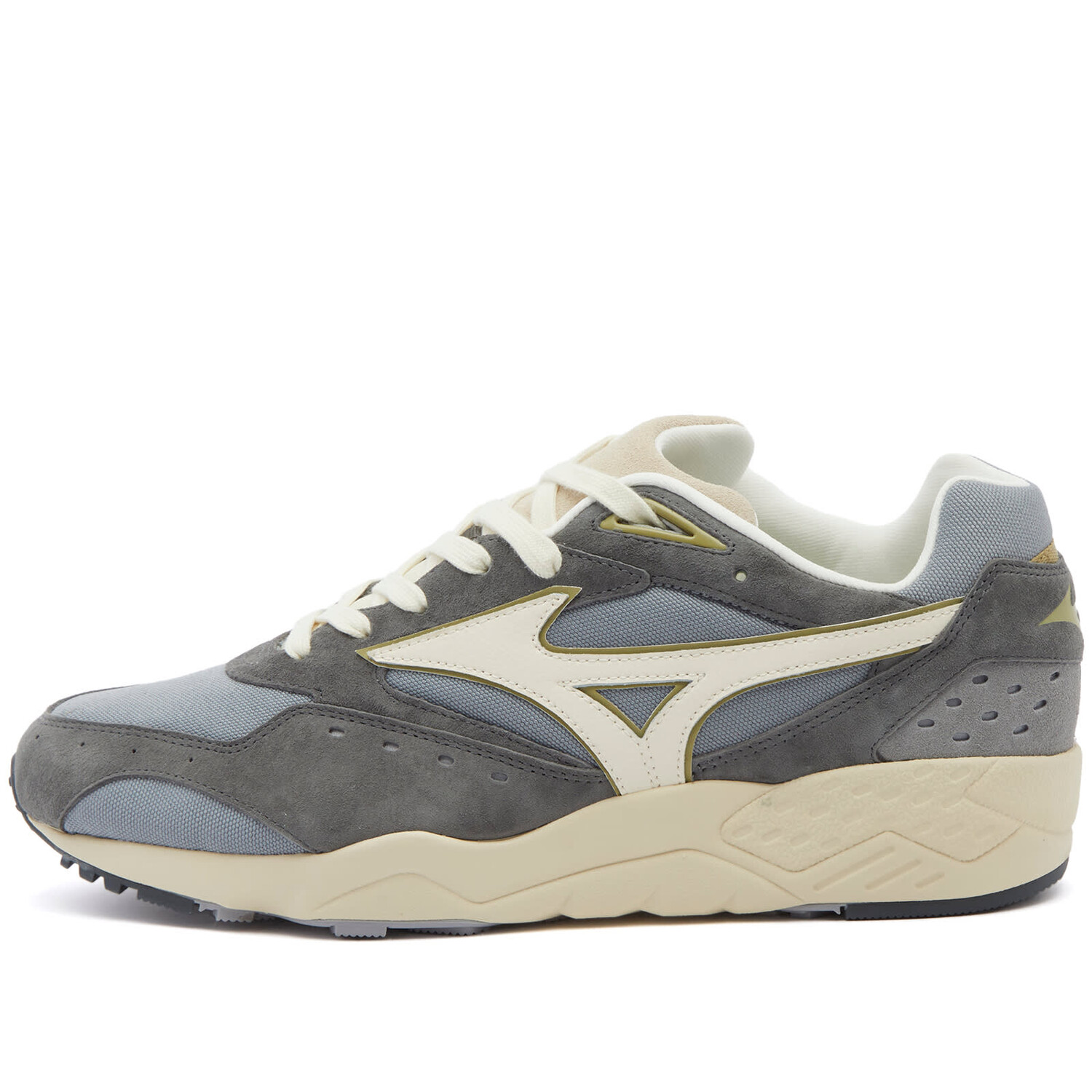 

Кроссовки Mizuno Contender Premium, цвет Dark Shadow, Cloud Cream & Ultimate Grey