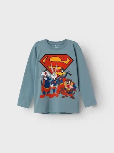 

Рубашка с длинными рукавами Name It "NMMALVUX LOONEY LS TOP WAB", цвет Citadel
