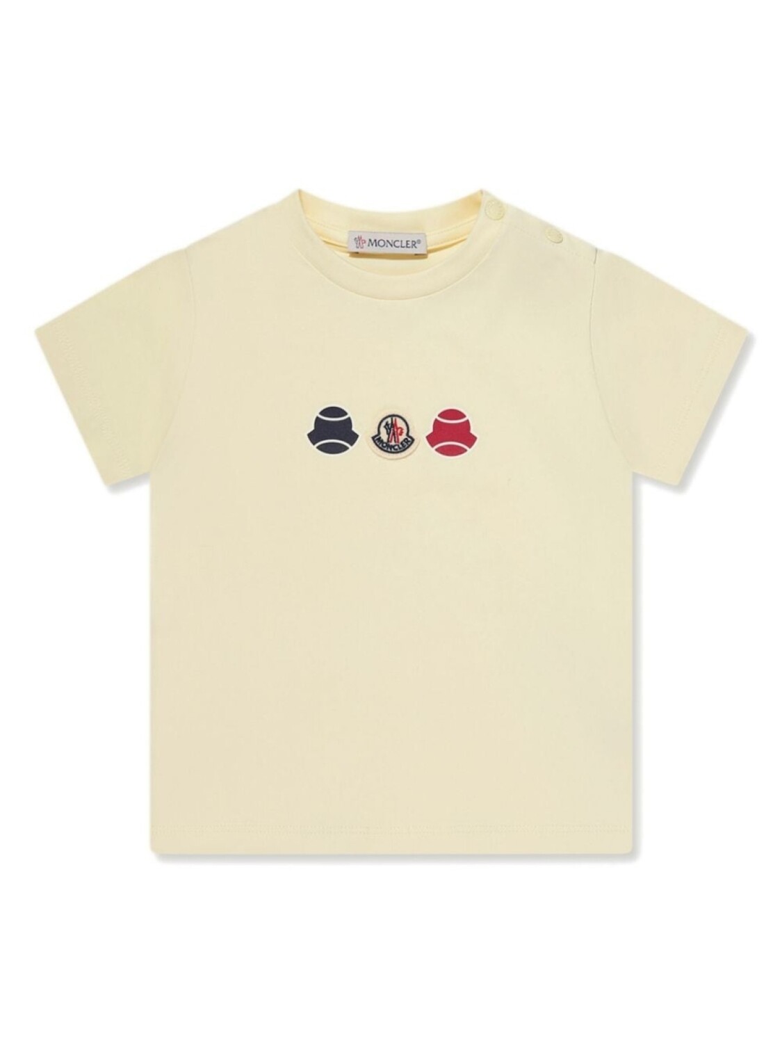 

Moncler Enfant футболка с логотипом, желтый