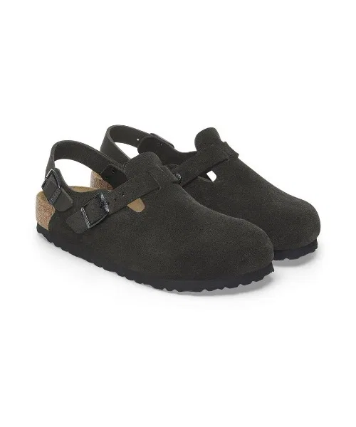 Мужские замшевые сандалии Tokio BIRKENSTOCK чёрные