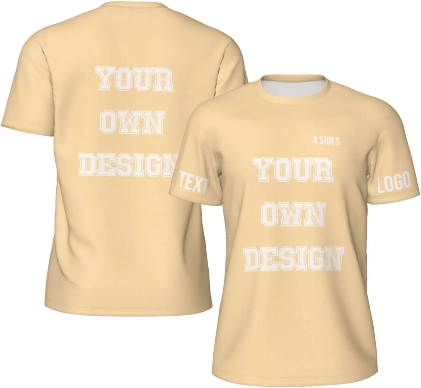 

Футболка Custom с принтом на 4 сторонах, мужская, с логотипом