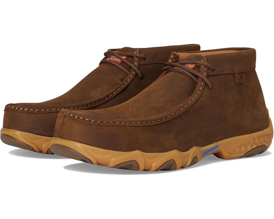 

Ботинки Twisted X Work Work Chukka Driving Moc, цвет Distressed Saddle