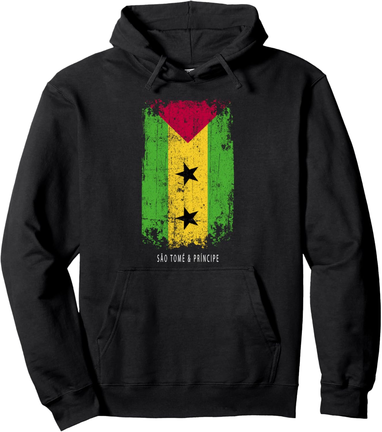

Сувенирный дизайн Сан-Томе и Принсипи - Толстовка с флагом Сан-Томе Sao Tome Principe Souvenir Design, черный
