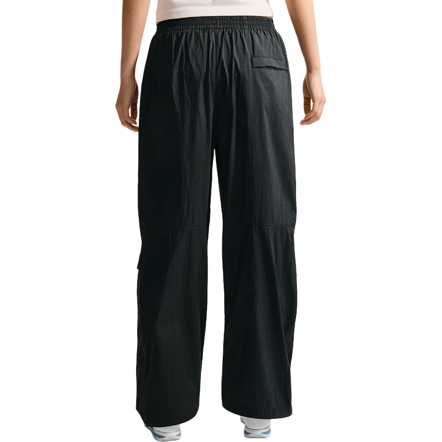 Спортивные штаны женские с завышенной талией легкие UV Sportswear Nike, Black/Sail White — фото 3