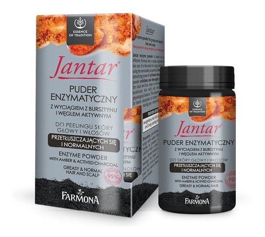 

Ферментный пилинг для кожи головы Farmona Jantar Powder с экстрактом янтаря и активированным углем 30г