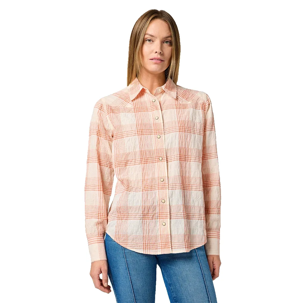 

Рубашка с длинным рукавом Wrangler Clean Western, оранжевый