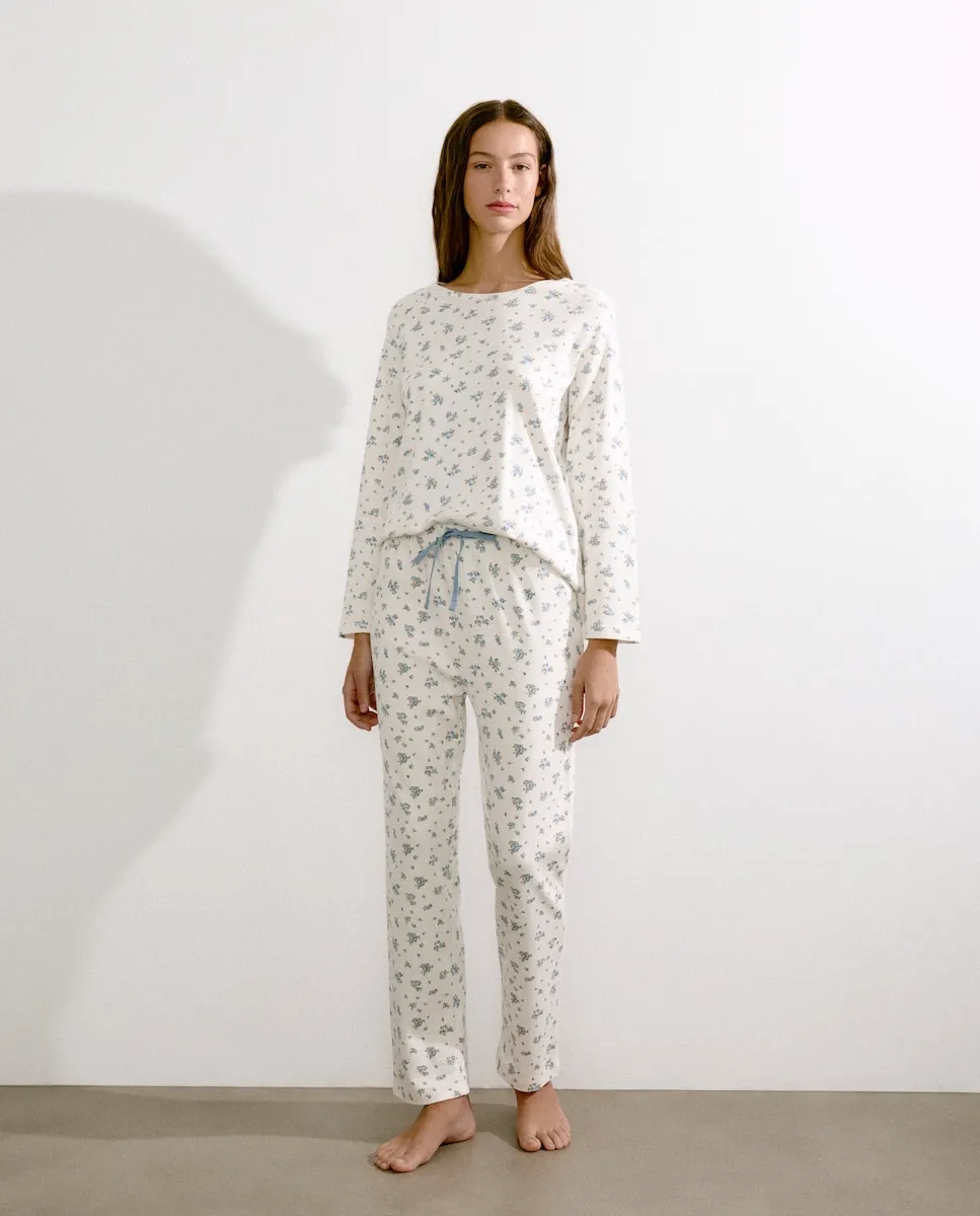 

Женская пижама с цветочным принтом Énfasis, синий