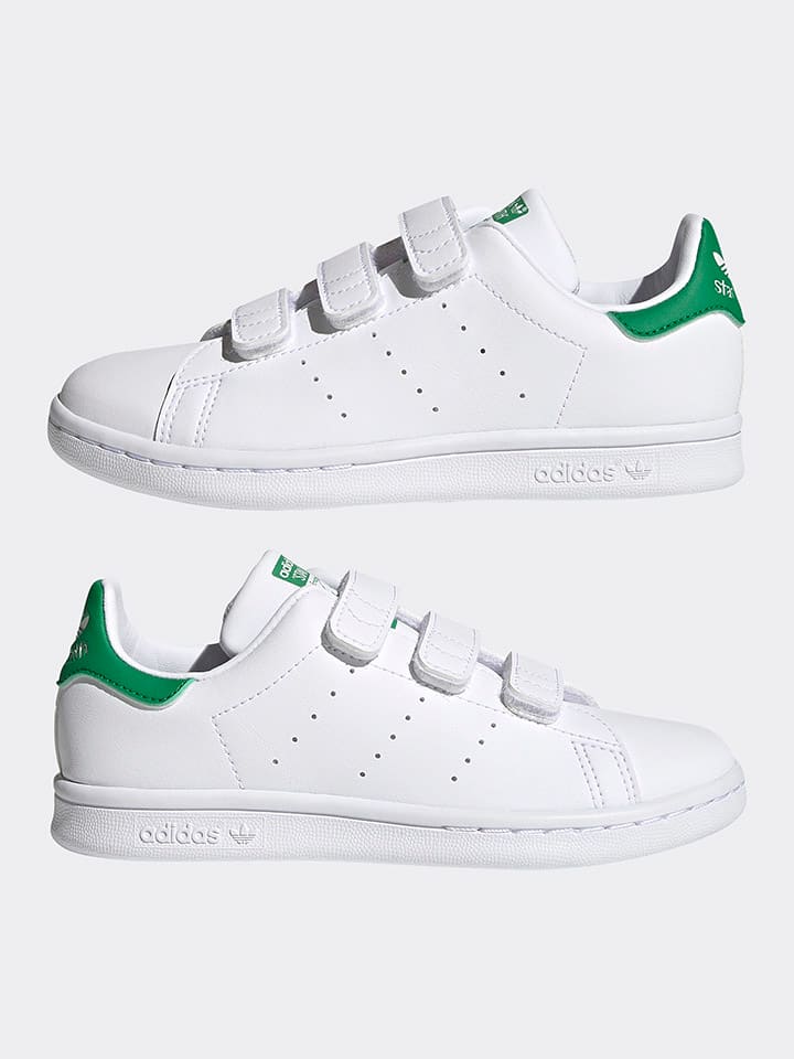 

Кроссовки на шнуровке adidas, цвет weiß/grün