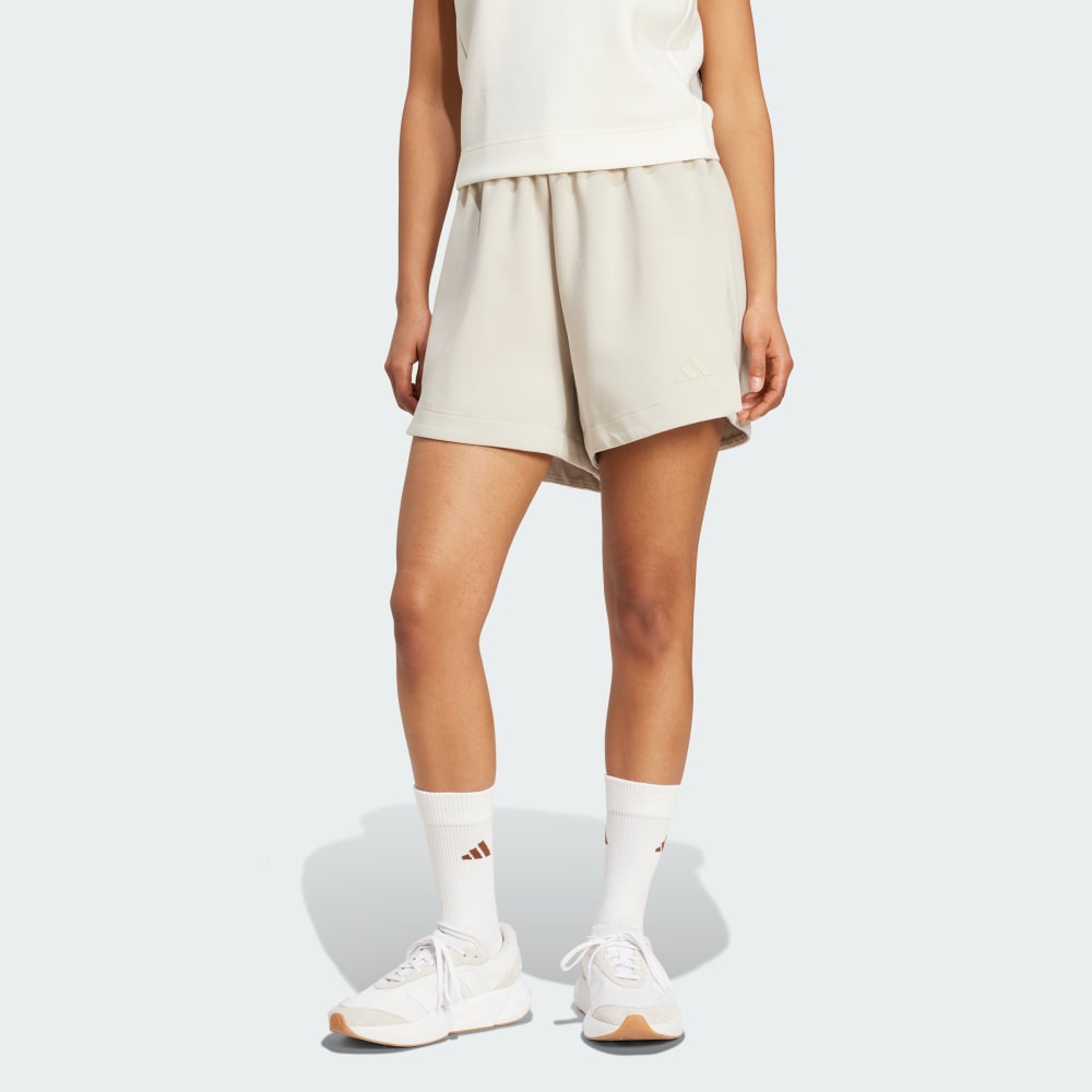 

Шорты Adidas Soft Lux Loose Shorts, бежевый