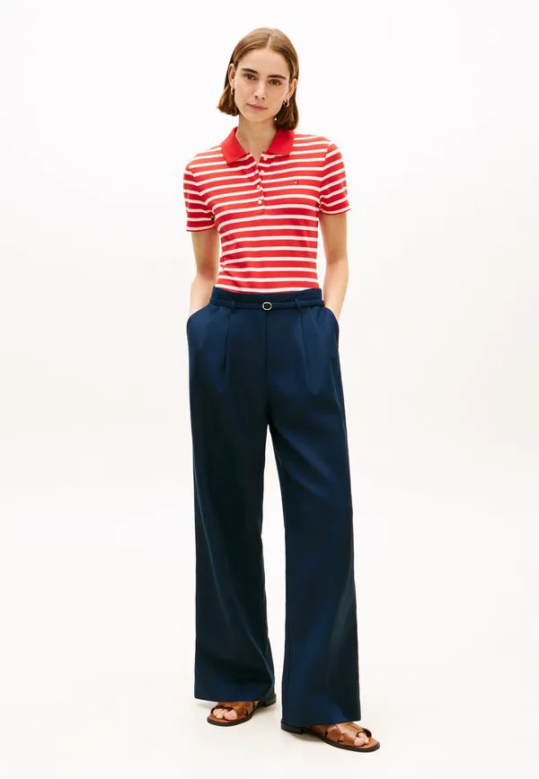 Поло-Рубашка из пике приталенного кроя 1985 года. Tommy Hilfiger, Fireworks/Calico — фото 2