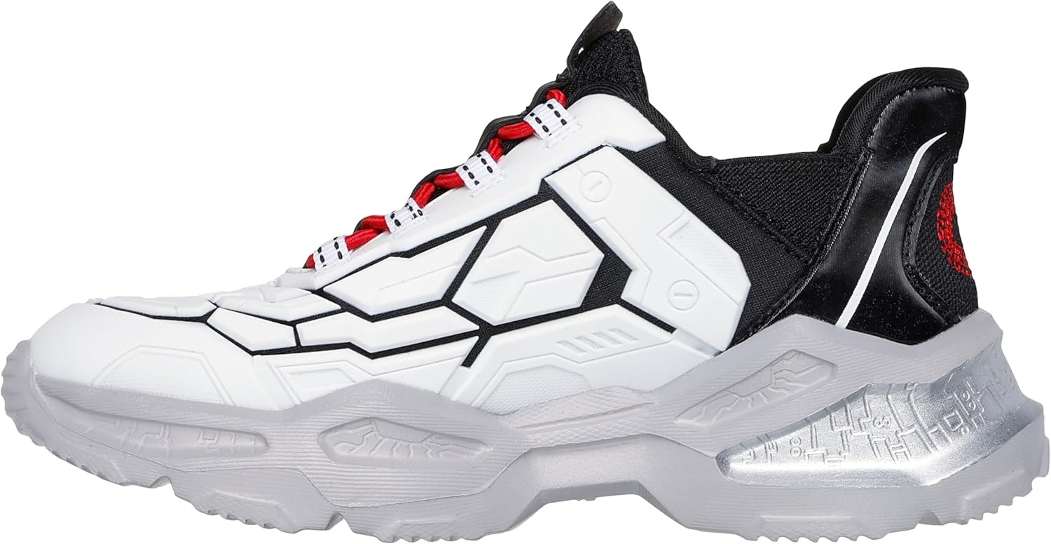 

Кроссовки Skechers Unisex-Child Skech-Bots - Orbitron, белый/черный/красный