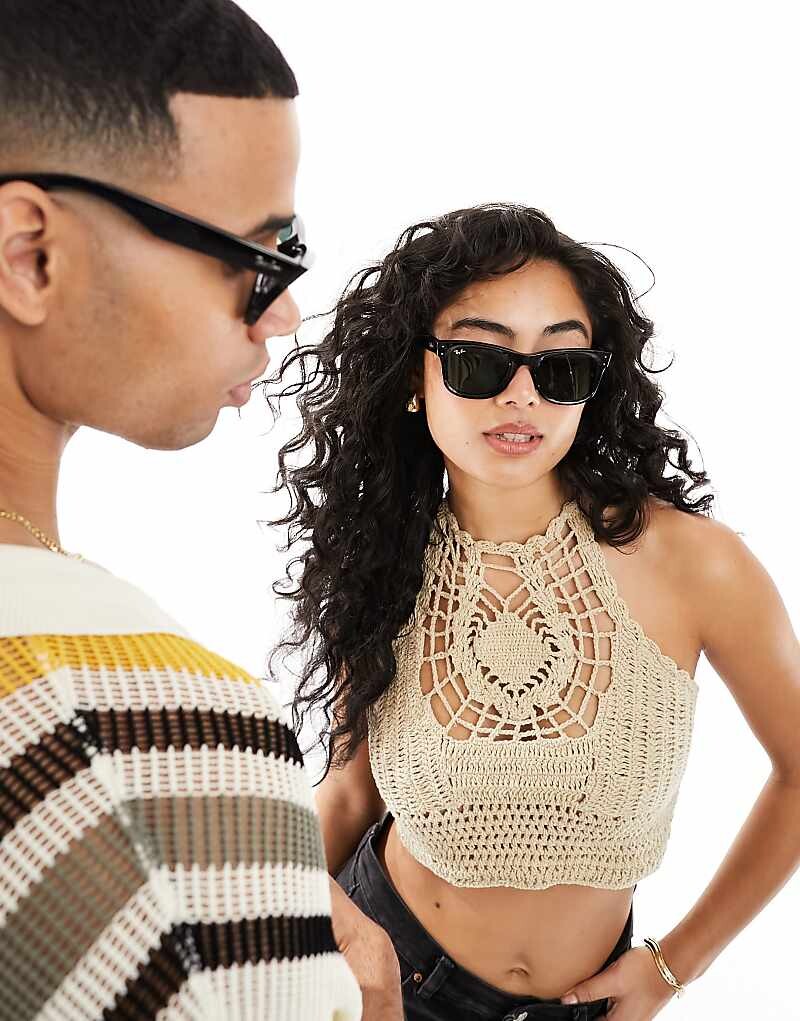 

Ray-Ban - реверс - черные солнцезащитные очки Wayfarer