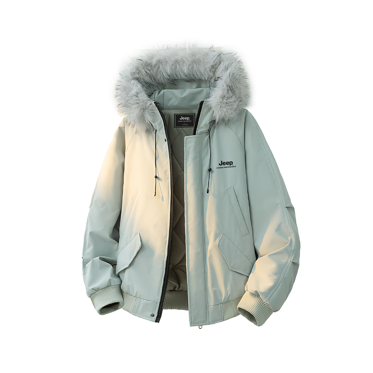 

Пуховик Unisex Hooded Thickened Puffer Jacket Jeep, mint зеленый