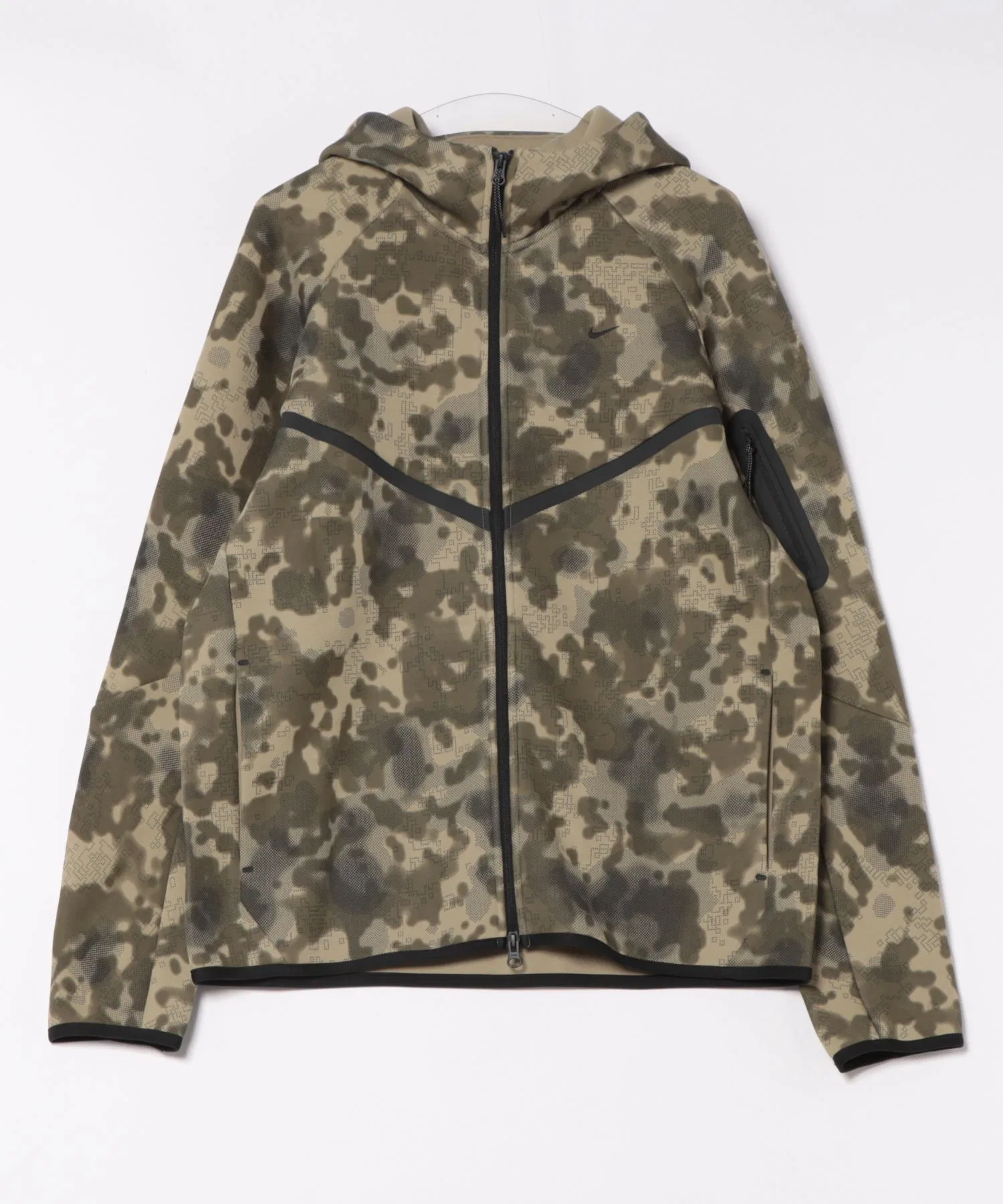 Толстовка NIKE M TCH FLC FZ JKT CAMO HV0956 276N OLVE/BLK