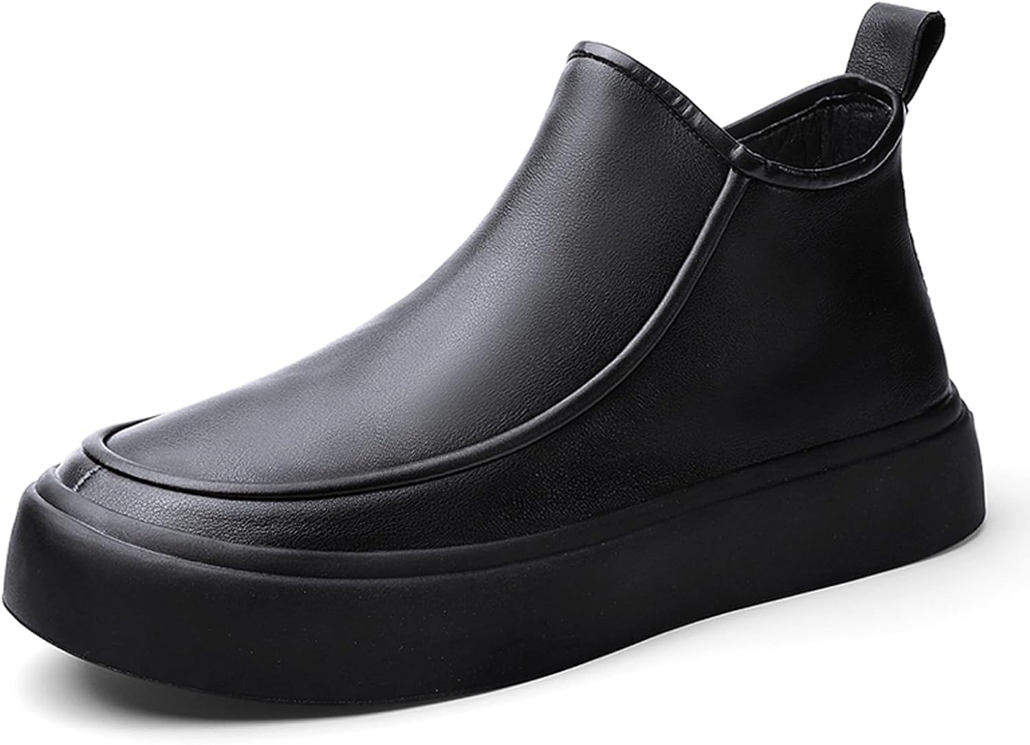 

Мужские ботинки Chelsea FLIOZY, нескользящие, классические с молнией, стильные ботинки до щиколотки, удобная обувь для наряда, черный