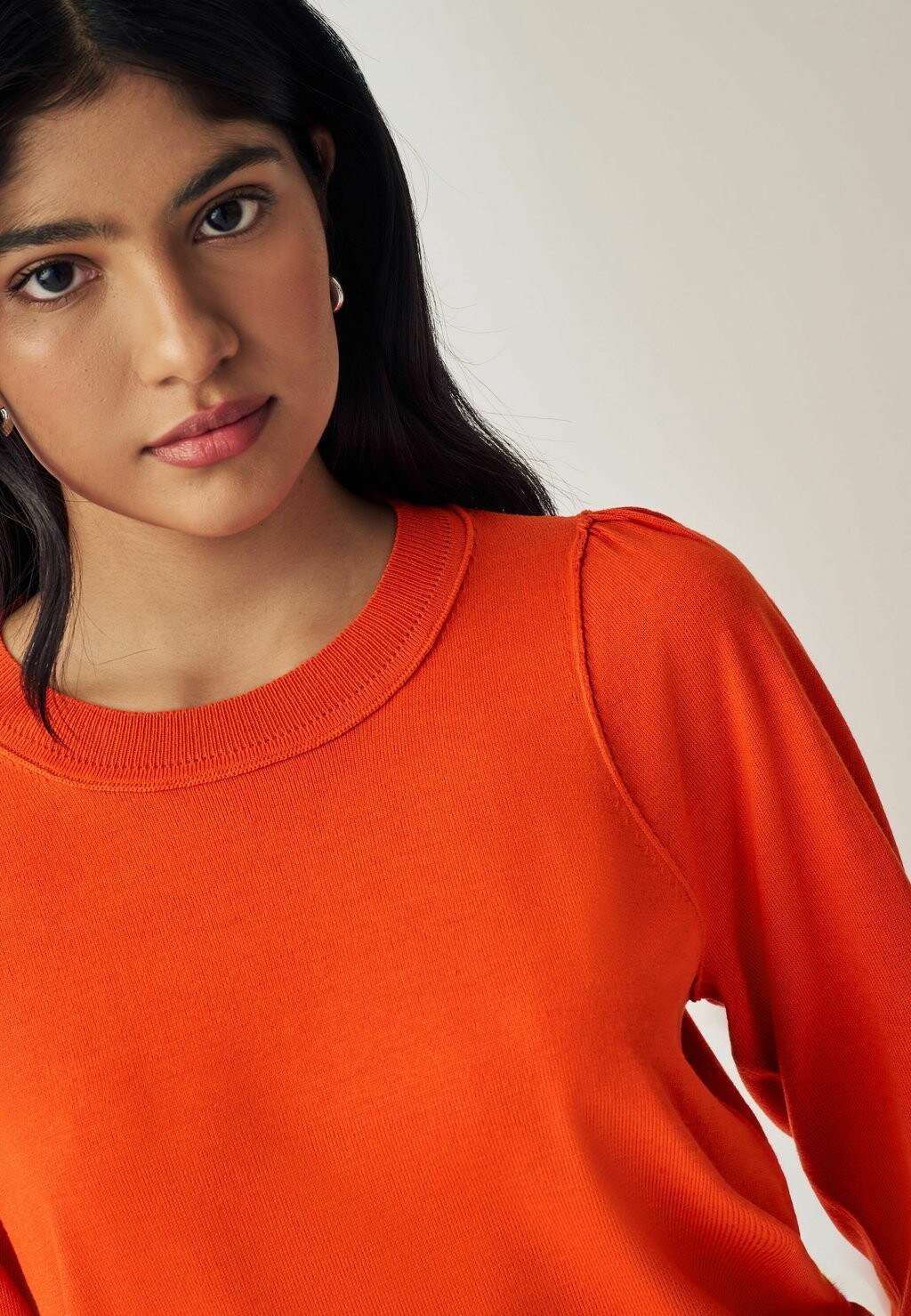 

Джемпер CREW NECK LONG SLEEVE, REGULAR FIT Next, оранжевый