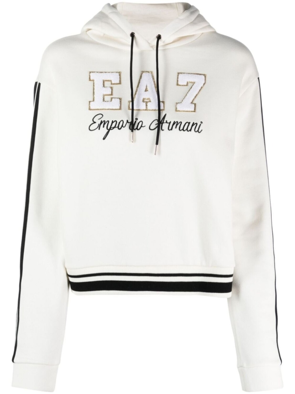 

Ea7 Emporio Armani худи University Squad с нашивкой-логотипом, белый