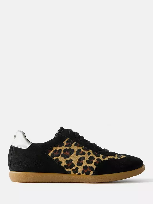 

Кроссовки Mint Velvet Suede Leopard Print, цвет natural/multi