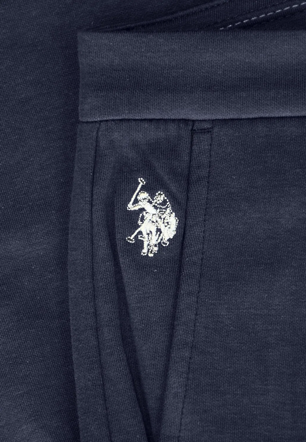 Чинос, хлопок с эластаном, U.S. Polo Assn., navy — фото 4