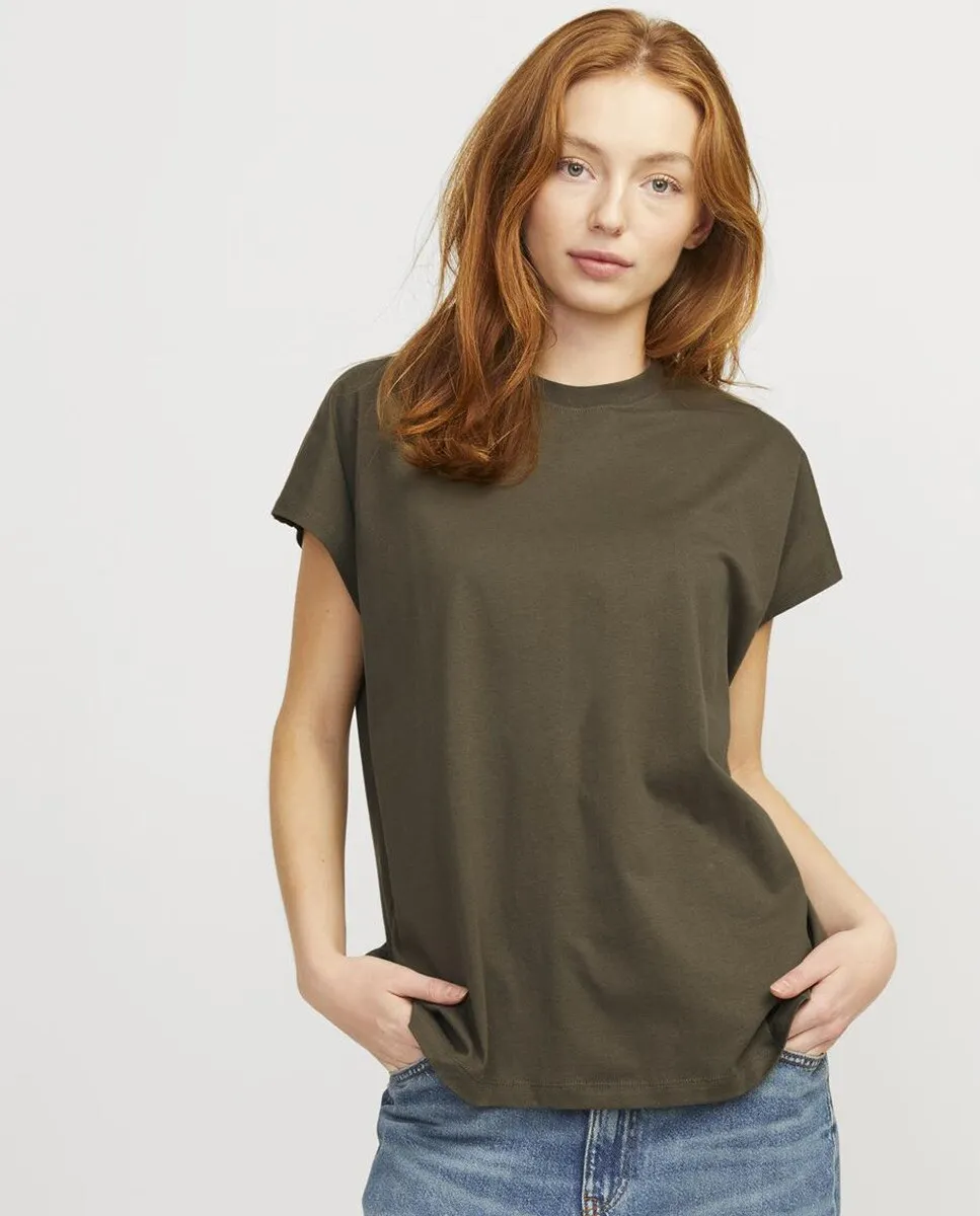 

Женская футболка оверсайз с короткими рукавами Jack & Jones, цвет Verde Militar