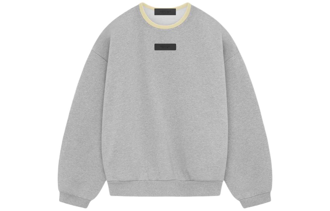Свитшот с круглым вырезом, весна-лето 2024 Fear Of God Essentials, светлый heather серый/светлый heather grey — фото 3